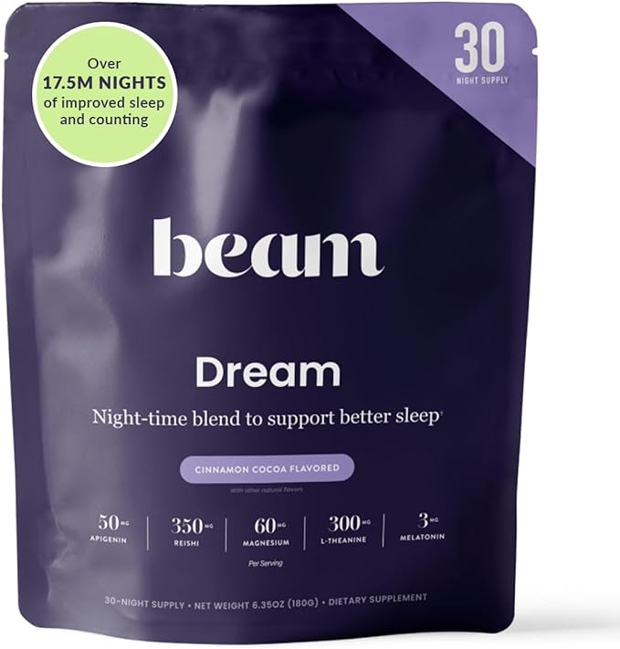 Beam Dream Sleep Powder, Sleep Supplement, Sleep Aids for Adults, Contains Magnesium, Melatonin, ... | Amazon (US)
