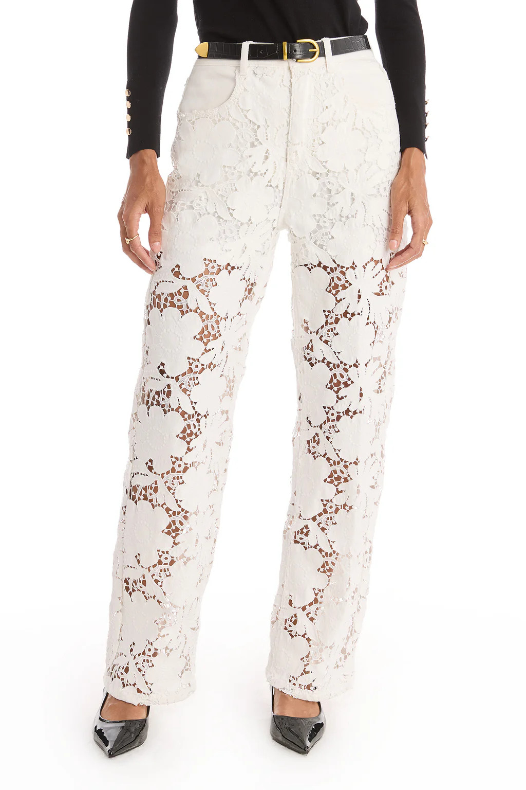 Celeste High Rise Jean - White | The Noli Shop