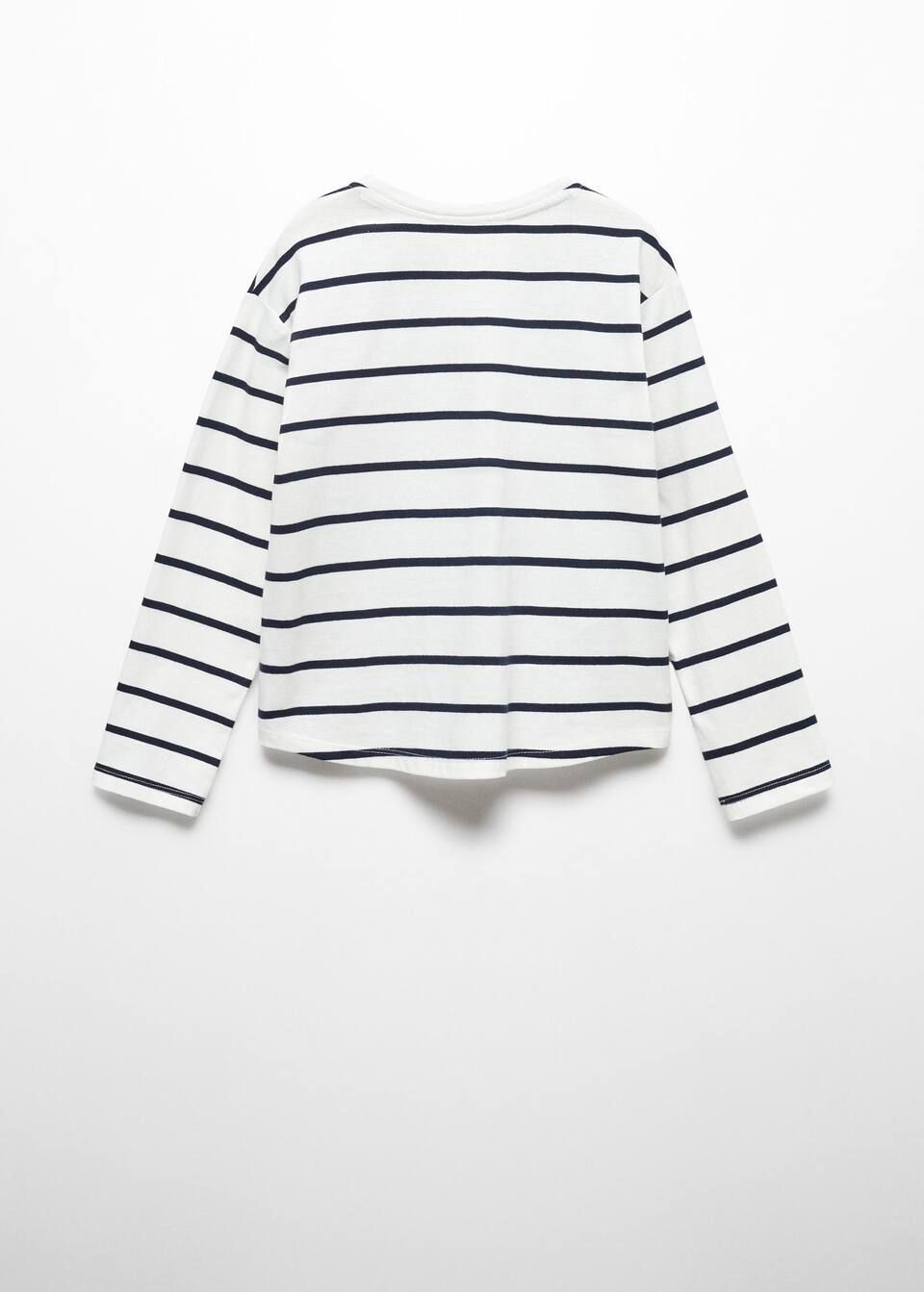 Striped long sleeves t-shirt -  Girls | Mango Kids USA | MANGO (US)