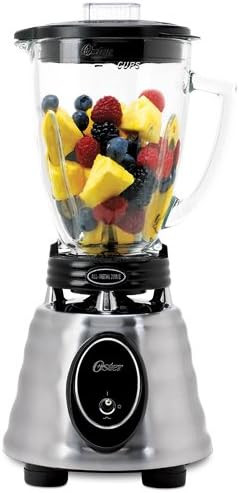 Oster BPCT02-BA0-000 6-Cup Glass Jar 2-Speed Toggle Beehive Blender, Brushed Stainless | Amazon (US)