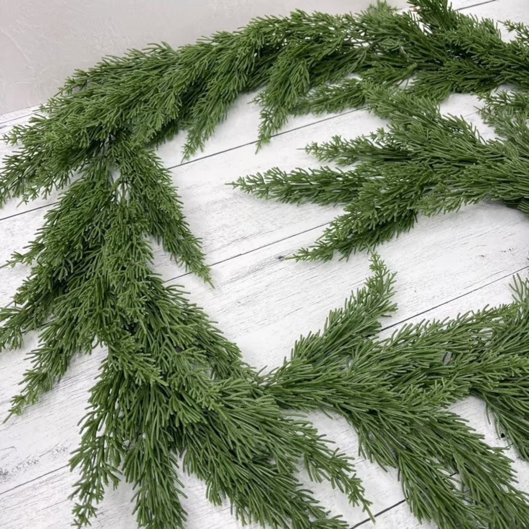 Artificial cedar garland. Christmas garland. Winter garland for mantles. Christmas pine. High qua... | Etsy (US)