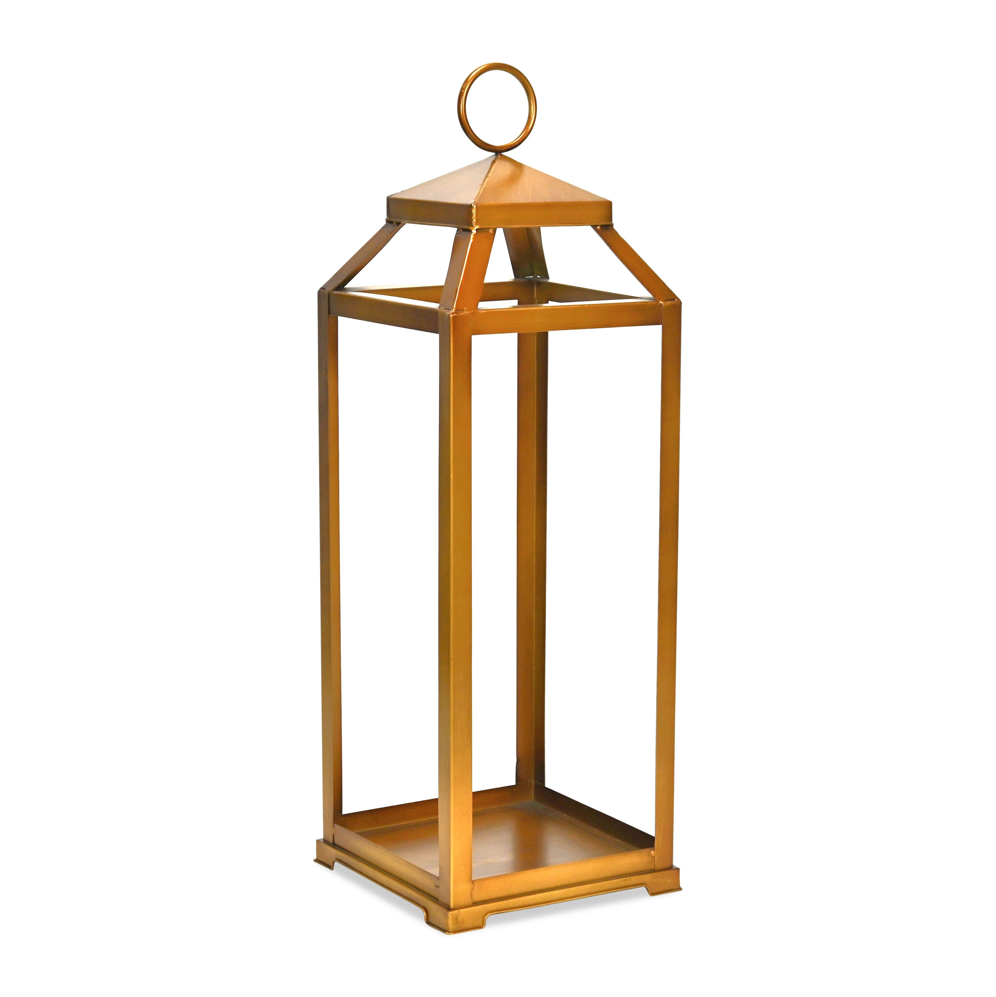 Novara Tapered Square Top Metal Lantern | Wayfair North America