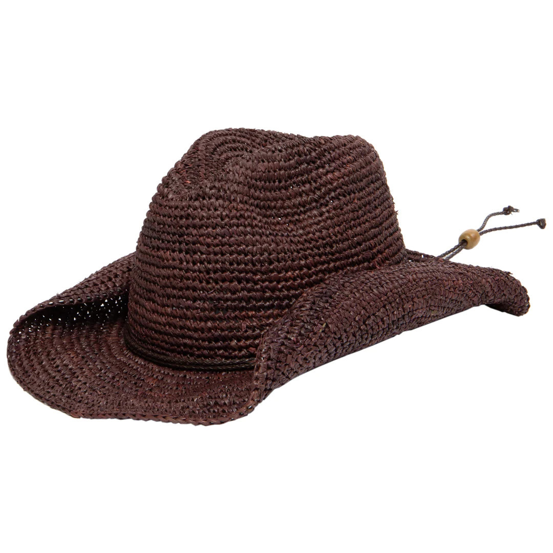Women's Crocheted Raffia Cowboy Hat | San Diego Hat Company