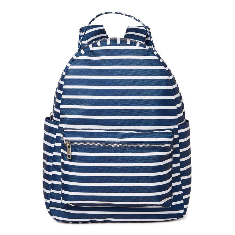 No Boundaries Women’s Dome Backpack Blue Cove Stripe | Walmart (US)