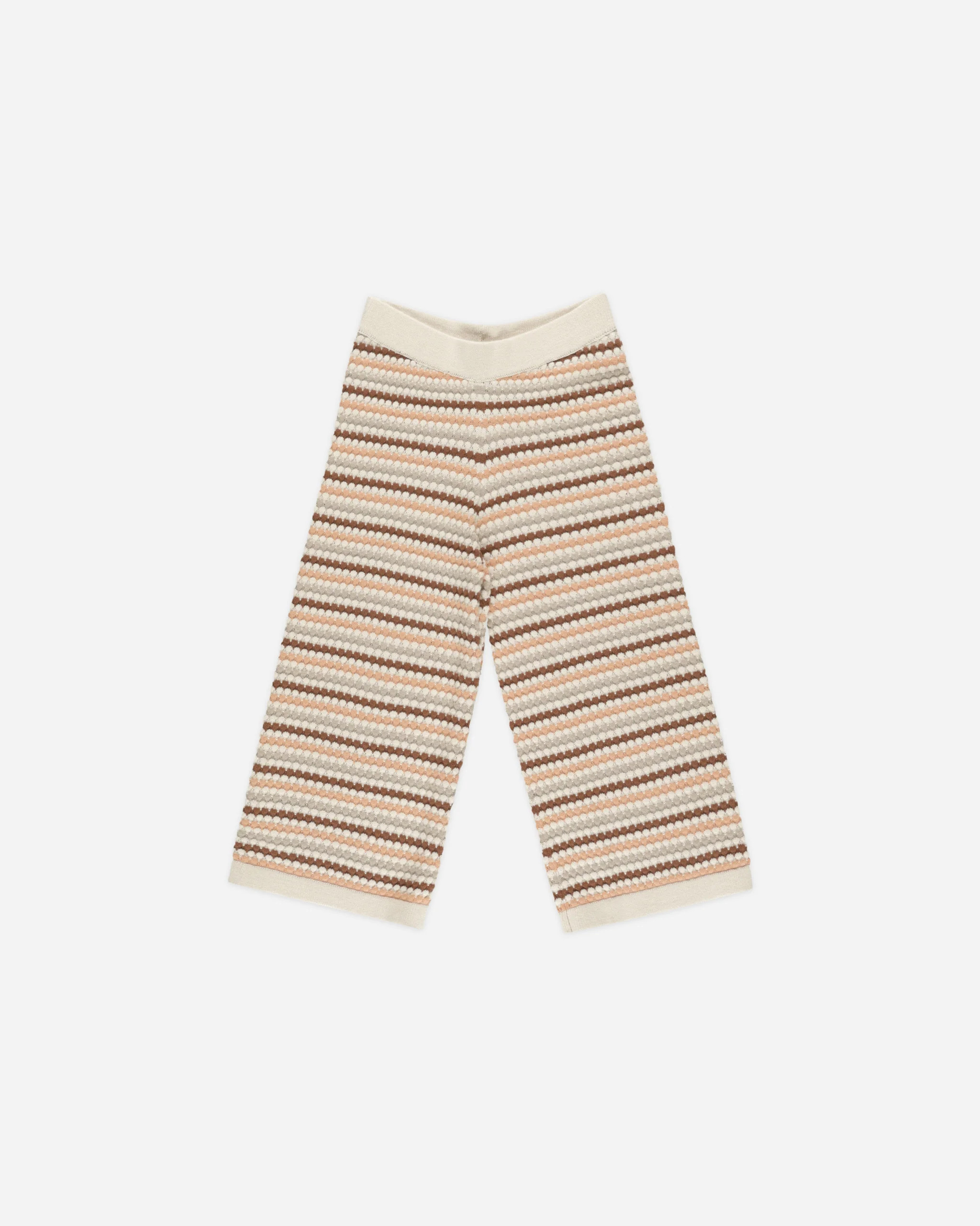 Knit Wide Leg Pant || Honeycomb Stripe | Rylee + Cru