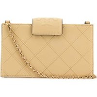 Tory Burch Beige Leather Fleming Crossbody Bag | Balardi (US & Canada)