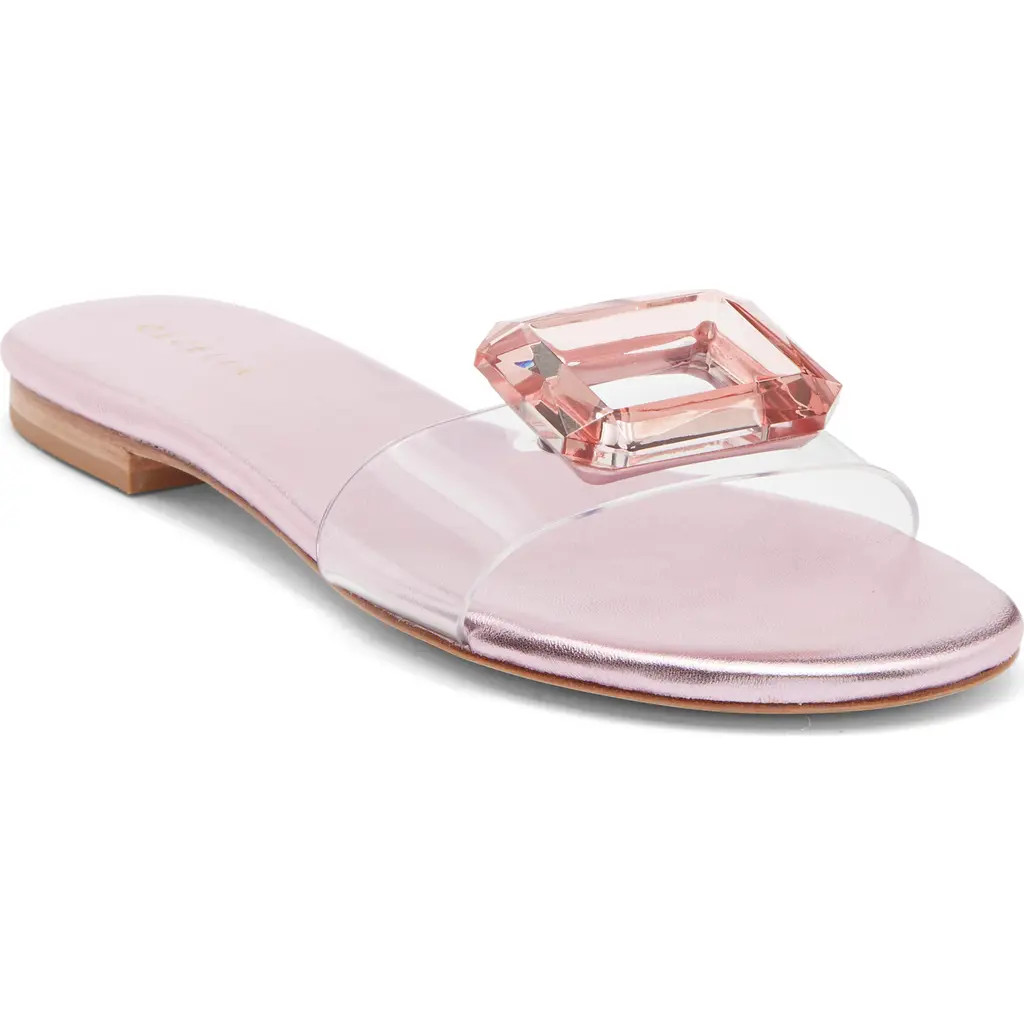 Cecelia New York Phillis Transparent Slide Sandal in Pink at Nordstrom, Size 6.5 | Nordstrom