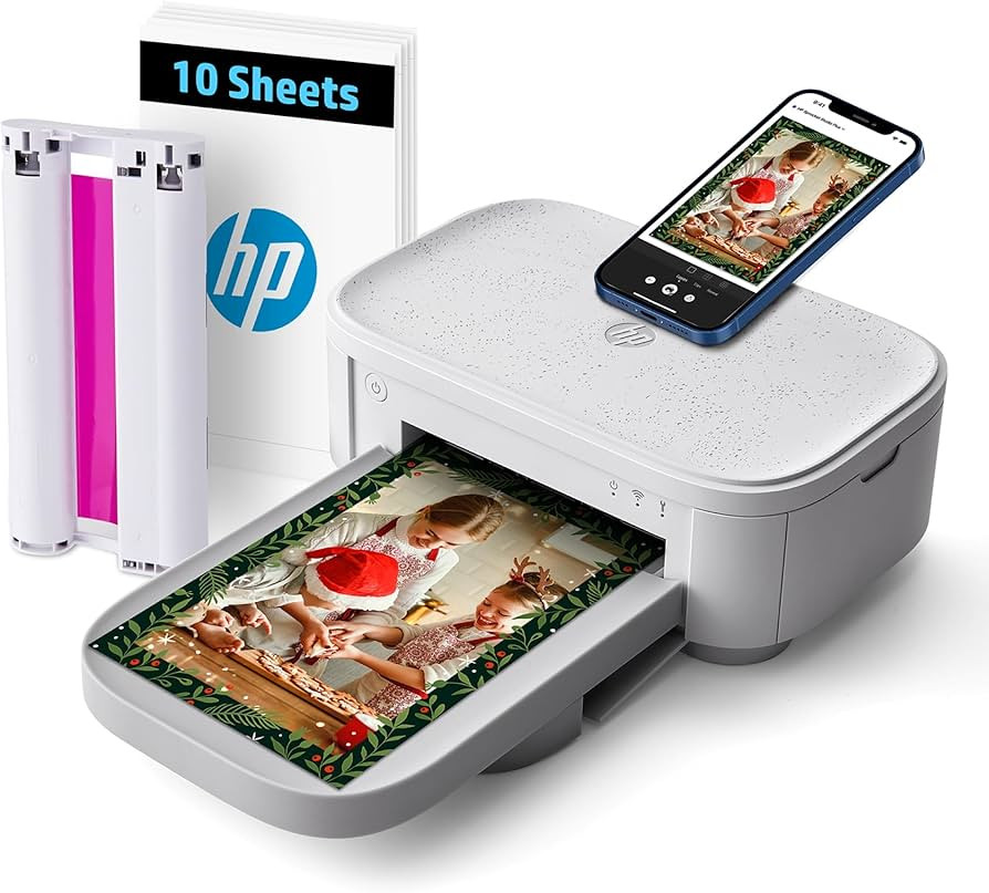 HP Sprocket Studio Plus WiFi Printer – Wirelessly Prints 4x6” Photos from Your iOS & Android ... | Amazon (US)