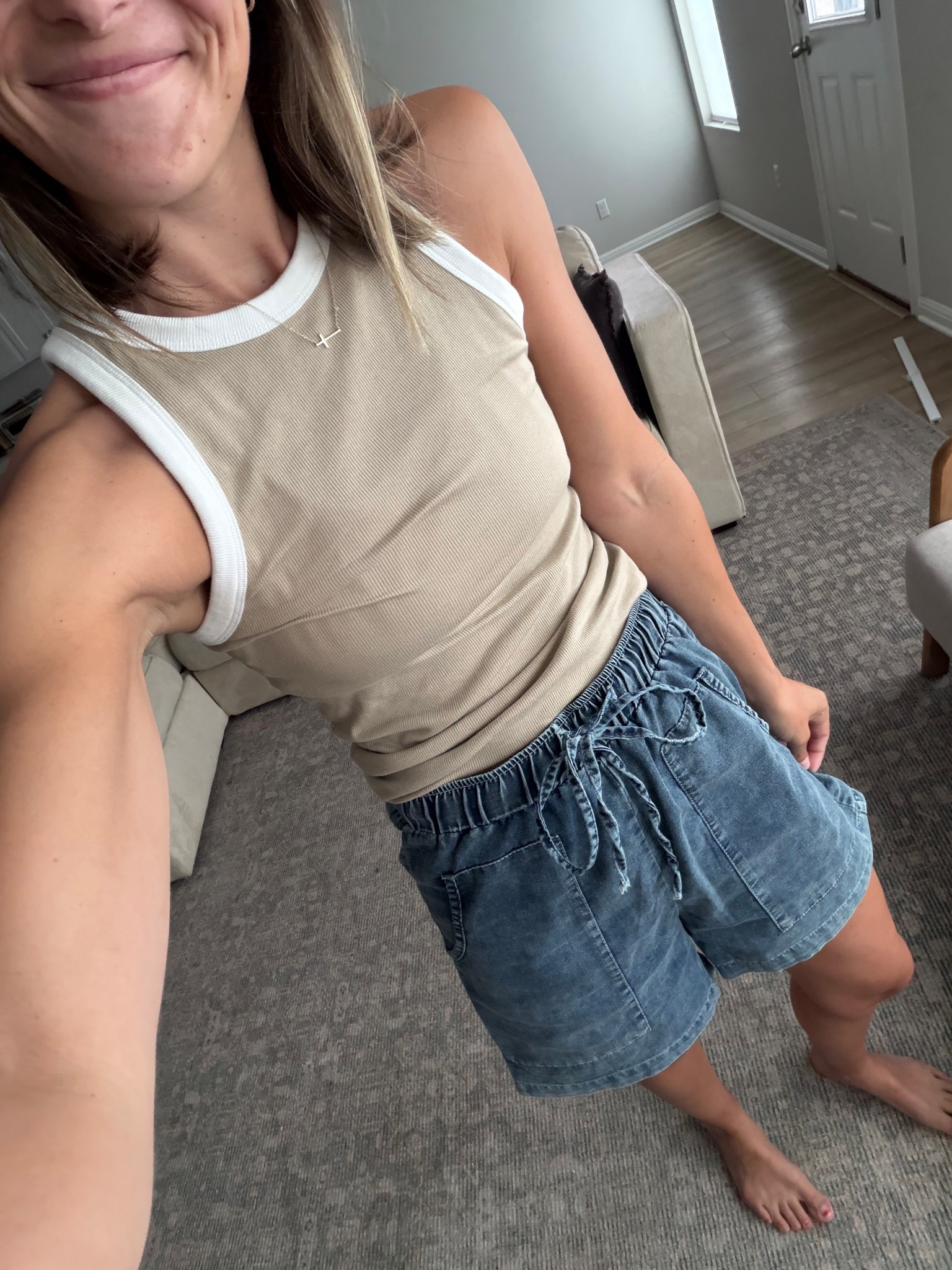 today’s ootd is part of a denim two piece set! tank is old from target 
-
Amazon finds, Amazon summer 

#LTKootd #LTKmomlife