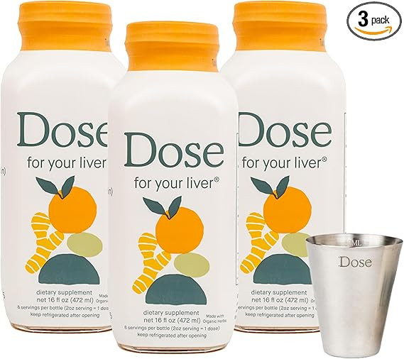 DOSE for Your Liver Cleanse Detox & Repair, Organic Milk Thistle Supplement with Turmeric, Dandel... | Amazon (US)