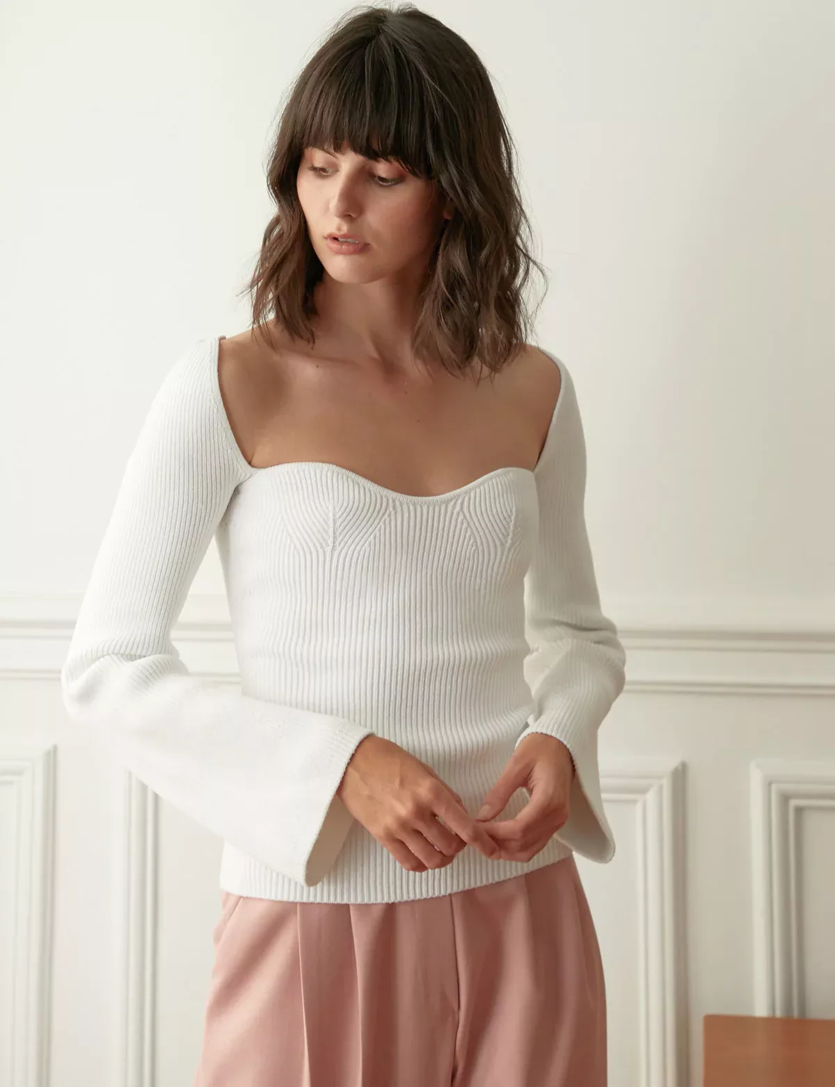 Maddy ribbed-knit top curated on LTK