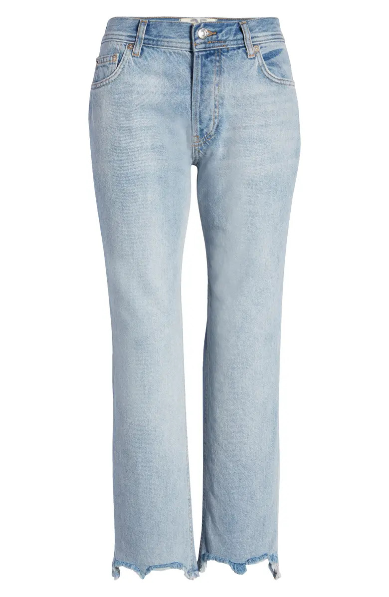 Maggie Ripped Ankle Straight Leg Jeans | Nordstrom