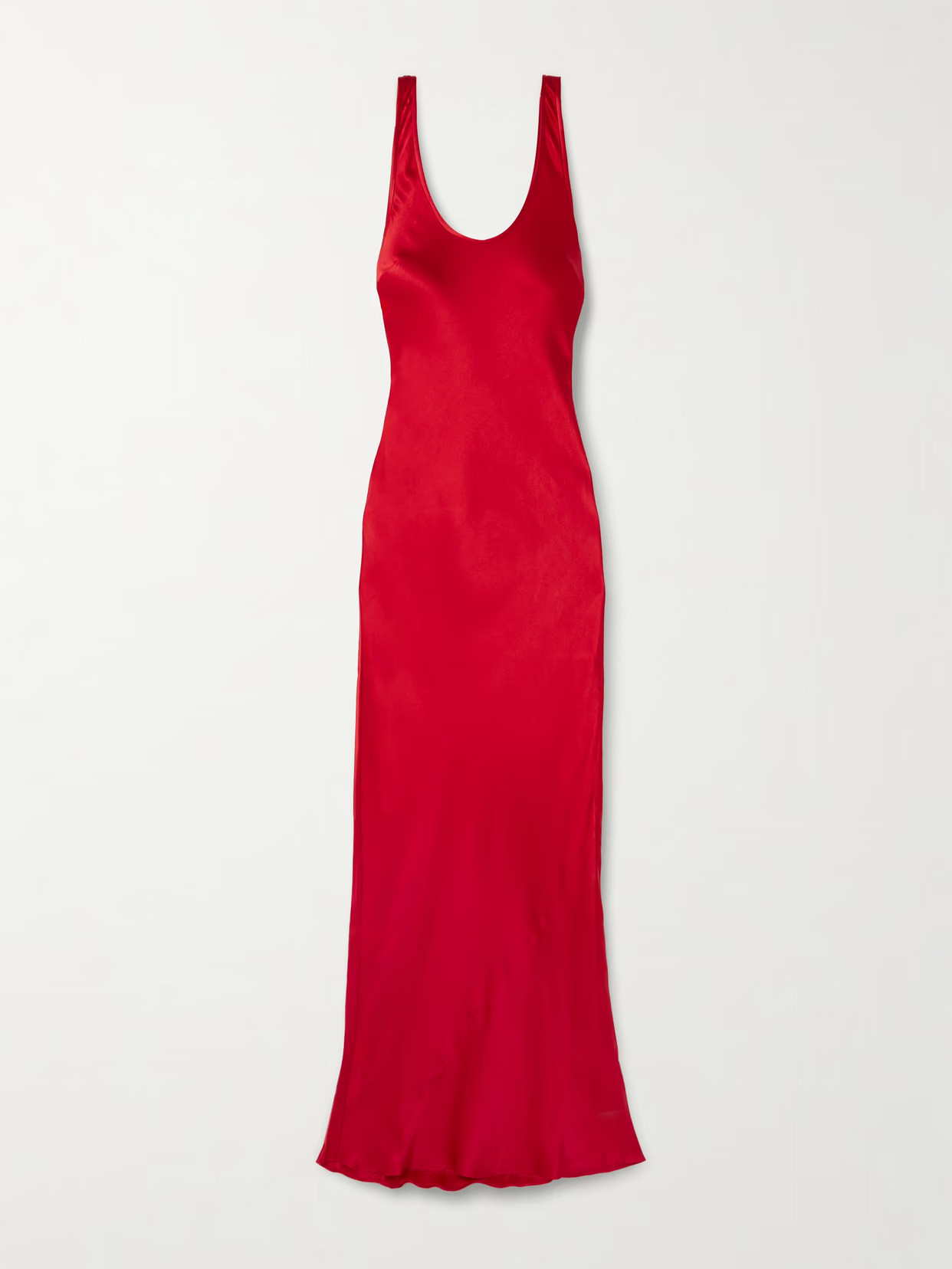 Anine Bing - Alison Silk-satin Maxi Dress - Red | NET-A-PORTER (US)