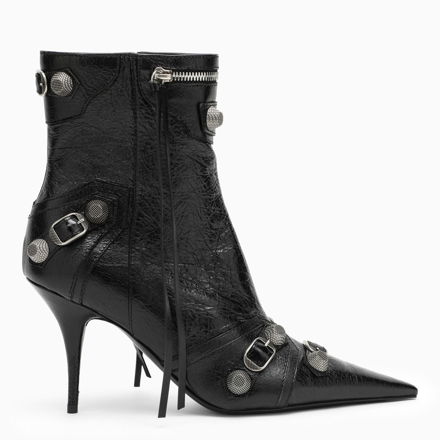 Tronchetto Cagole nero in pelle | The Double F