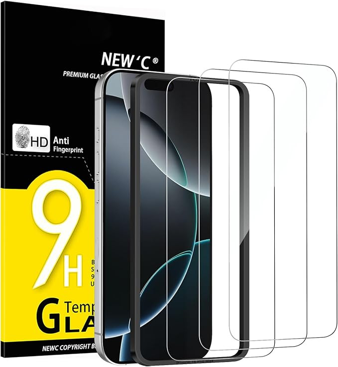 NEW'C 3 Pack Designed for iPhone 17 Pro Max, iPhone 16 Pro Max Screen Protector (6.9 inches), Enh... | Amazon (US)