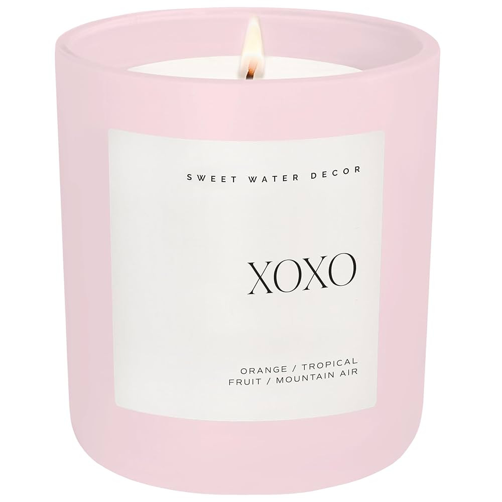 Sweet Water Decor XOXO Scented Candles - Soy Candles with Tropical Fruits, Lemons & Redolent with... | Amazon (US)