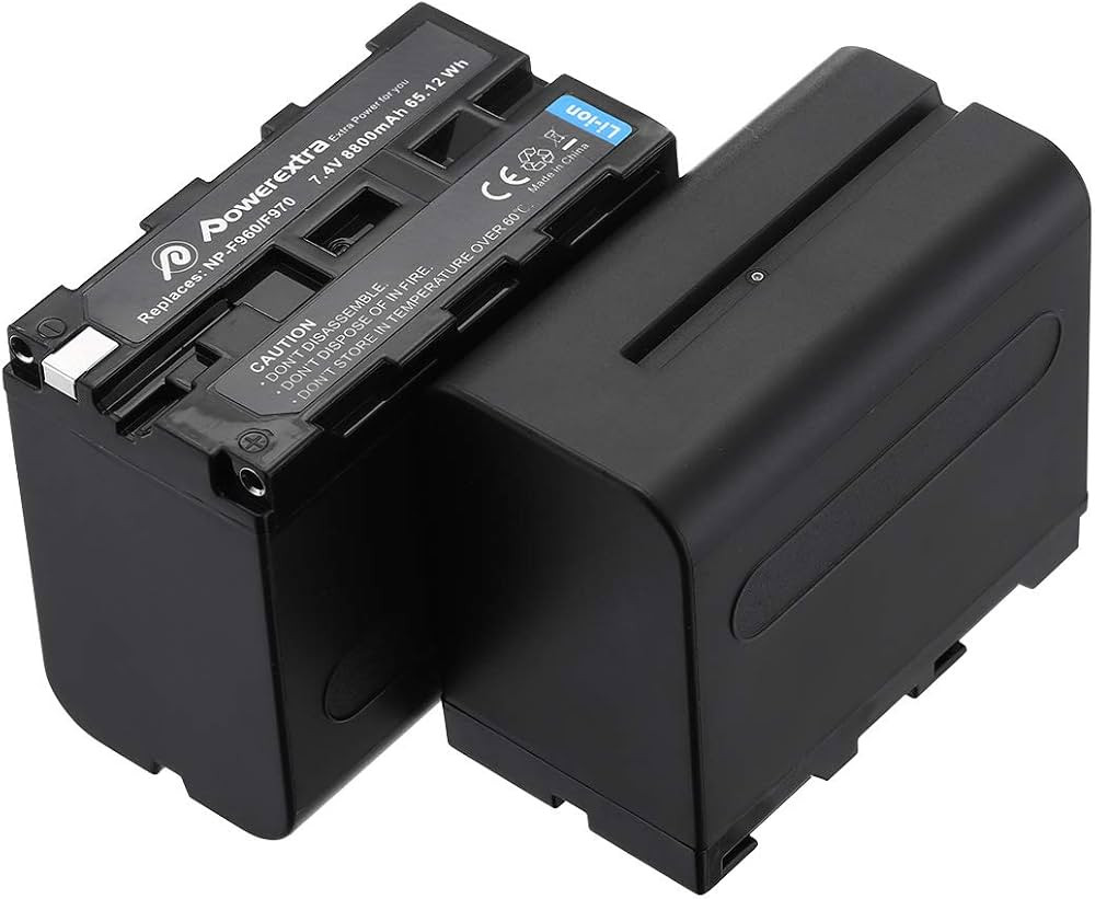 Powerextra 2 Pack Replacement NP-F970 Battery Compatible with Sony DCR-VX2100, DSR-PD150, DSR-PD1... | Amazon (US)