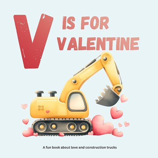 V is for Valentine: A fun book about love and construction trucks | Amazon (US)