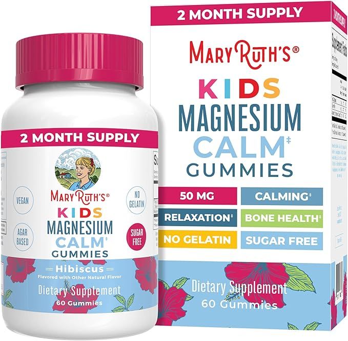 MaryRuth Organics Kids Magnesium Citrate Gummies by MaryRuth's | 2 Month Supply | Sugar-Free | Ca... | Amazon (US)