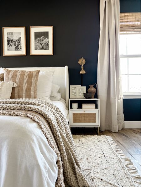 I absolutely love these beautiful and affordable nightstands - I used them to style this bedroom and have them in my own bedroom, too! The sconces are currently out of stock but keep and eye out for a restock! Bedroom decor, bedroom inspo 

#LTKhome #LTKFind