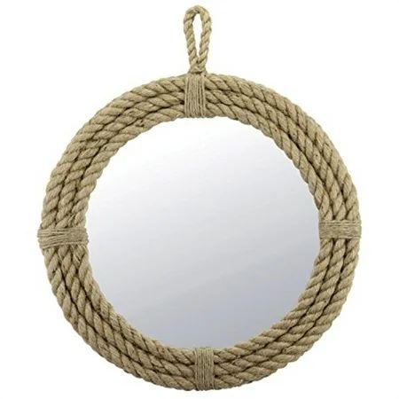 STONEBRIAR Collection Hanging Rope Wrapped Round Mirror 16.5" | Walmart (US)