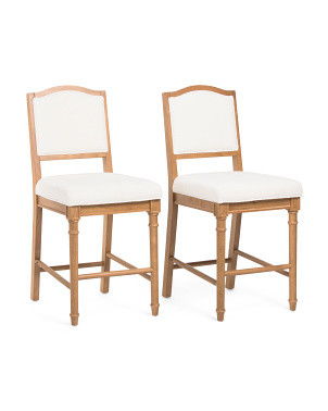 Set Of 2 19x39.5 Curved Back Cane Dining Chairs | Kitchen & Dining Room | Marshalls | Marshalls