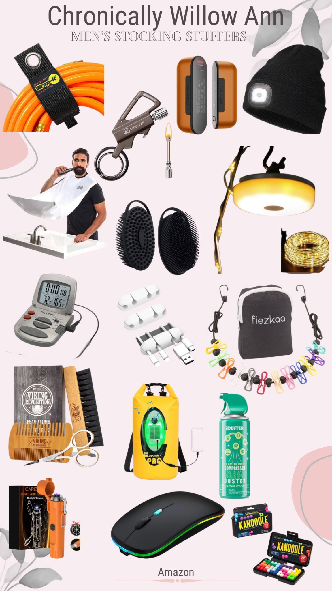 Men’s stocking stuffers. These are very affordable and are incredibly useful. Men’s facial care and hair care. Amazing life saving tools for your keychain. I love cord wranglers as well as temperature thermometer. Stocking stuffers for him 

#LTKGiftGuide #LTKsalealert #LTKmens