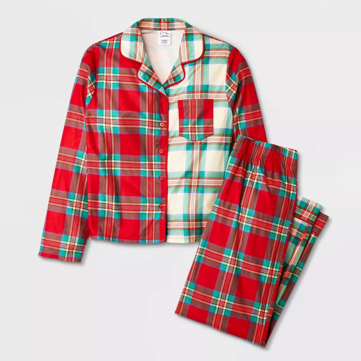 Girls' 2pc Flannel Long Sleeve Coat Pajama Set - art class™ | Target