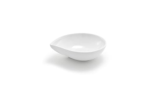 Front of the House DBO071WHP23 Teardrop Bowl, 1.5" Height, 4.25" Width, 5.25" Length, 5 oz, Porce... | Amazon (US)