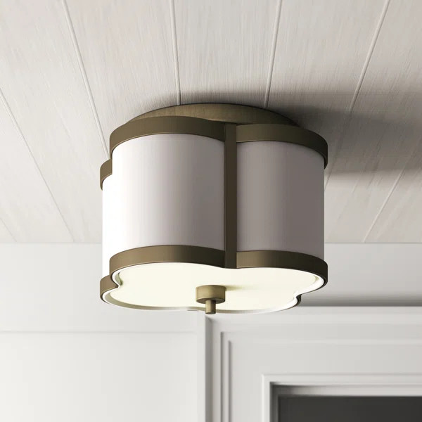 Luxton Fabric Flush Mount | Wayfair North America