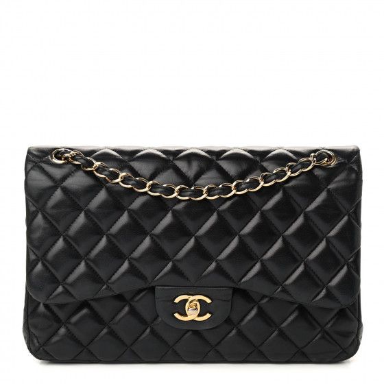 CHANEL

Lambskin Quilted Jumbo Double Flap Black | Fashionphile