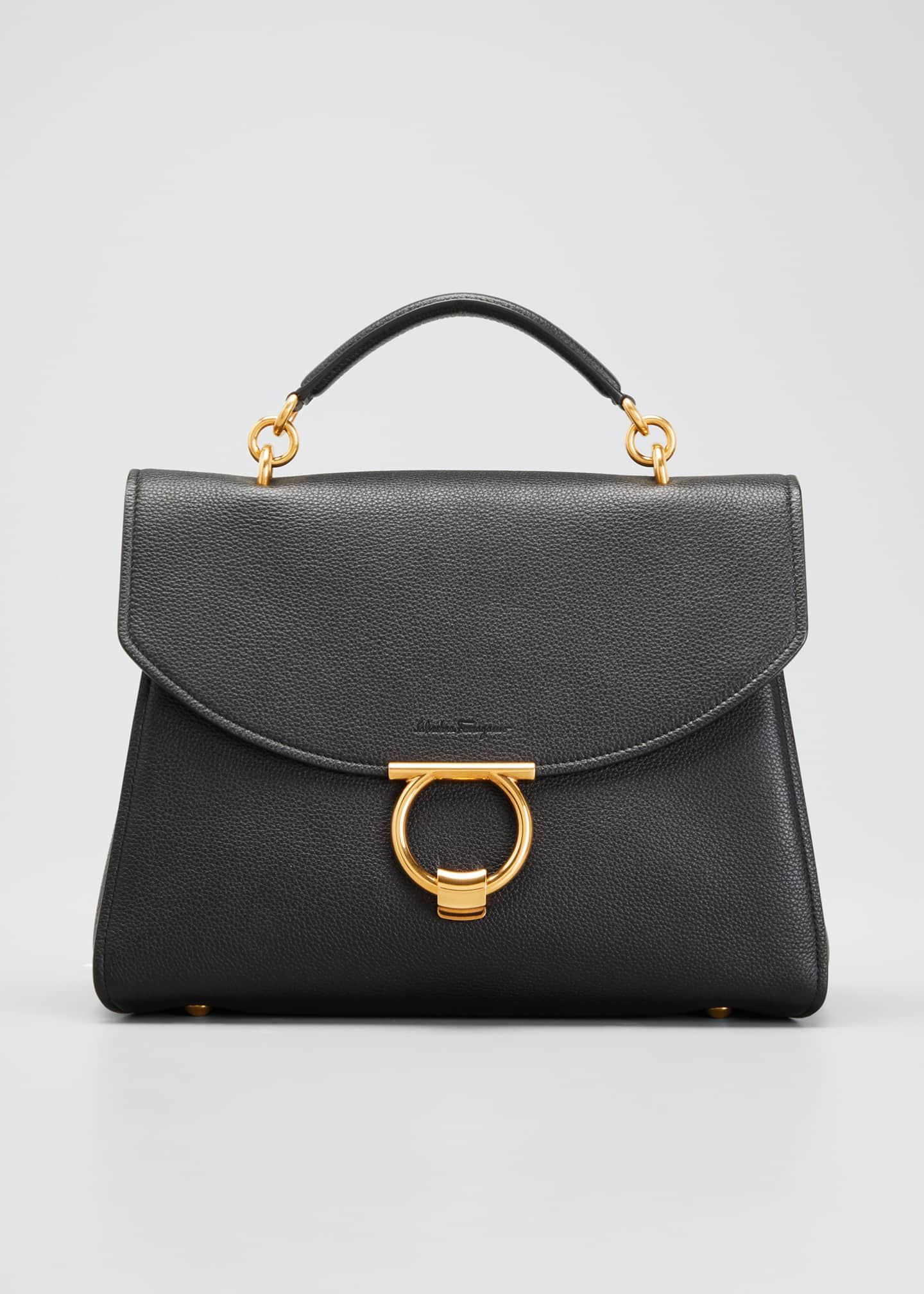 Salvatore Ferragamo Margot Gancini Top Handle Satchel Bag | Bergdorf Goodman