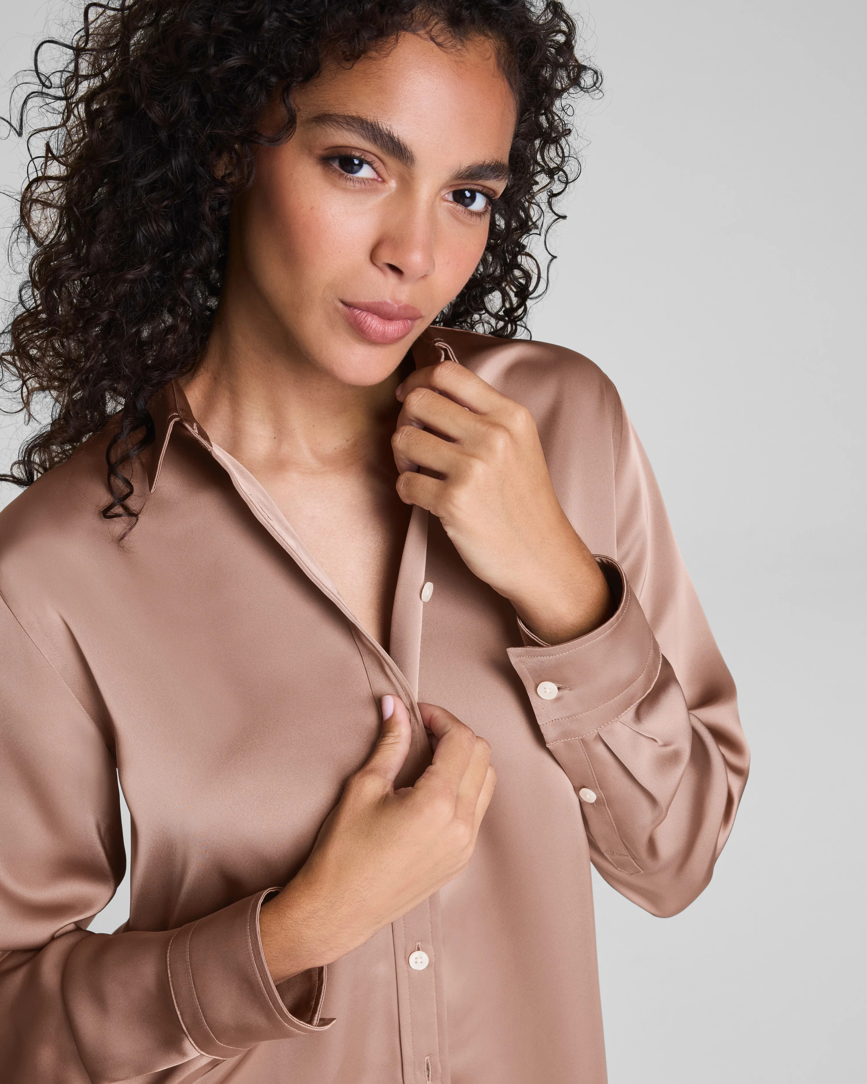 Button Down Shirt | Silky Smooth Relaxed Fit | SPANX | Spanx