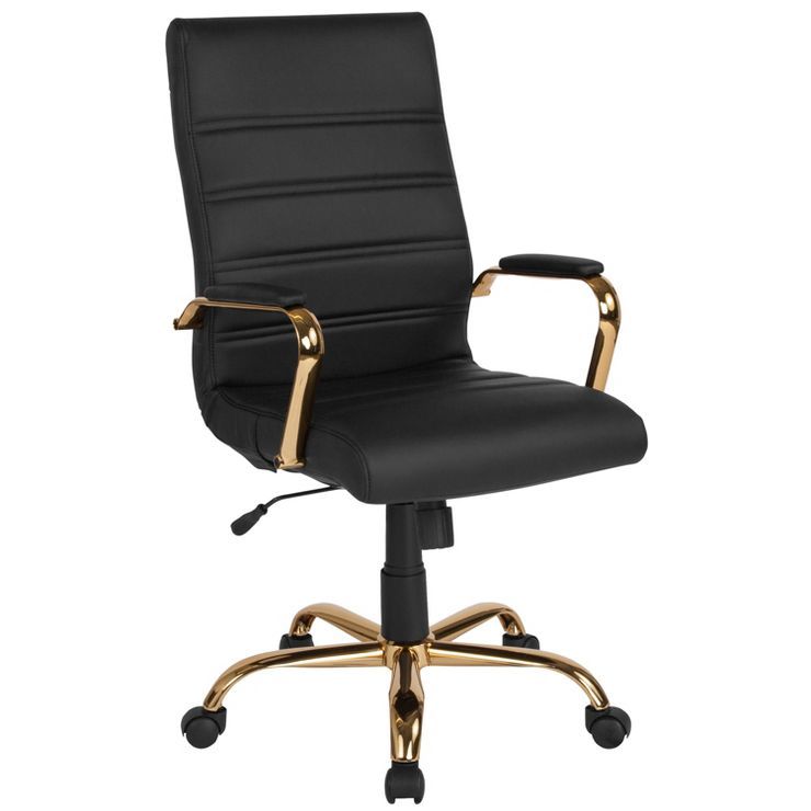 Flash Furniture High Back Executive Swivel Office Chair with Metal Frame and Arms | Target