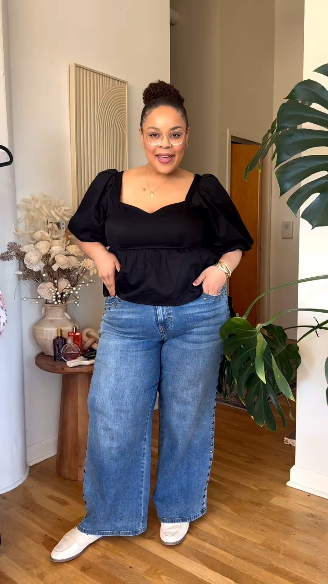 What I’m wearing to work today.. a cute little OOTD and bad lighting omg - I didn’t even know it was that bad but I like the fit sooo yall guna get what I got! Haha I think I’m back yall. ❤️ Outfit on my LTK #ootd #luxurylifestyle #outfitoftheday #outfitinspiration

#LTKPlusSize #LTKdayinmylife #LTKgrwm