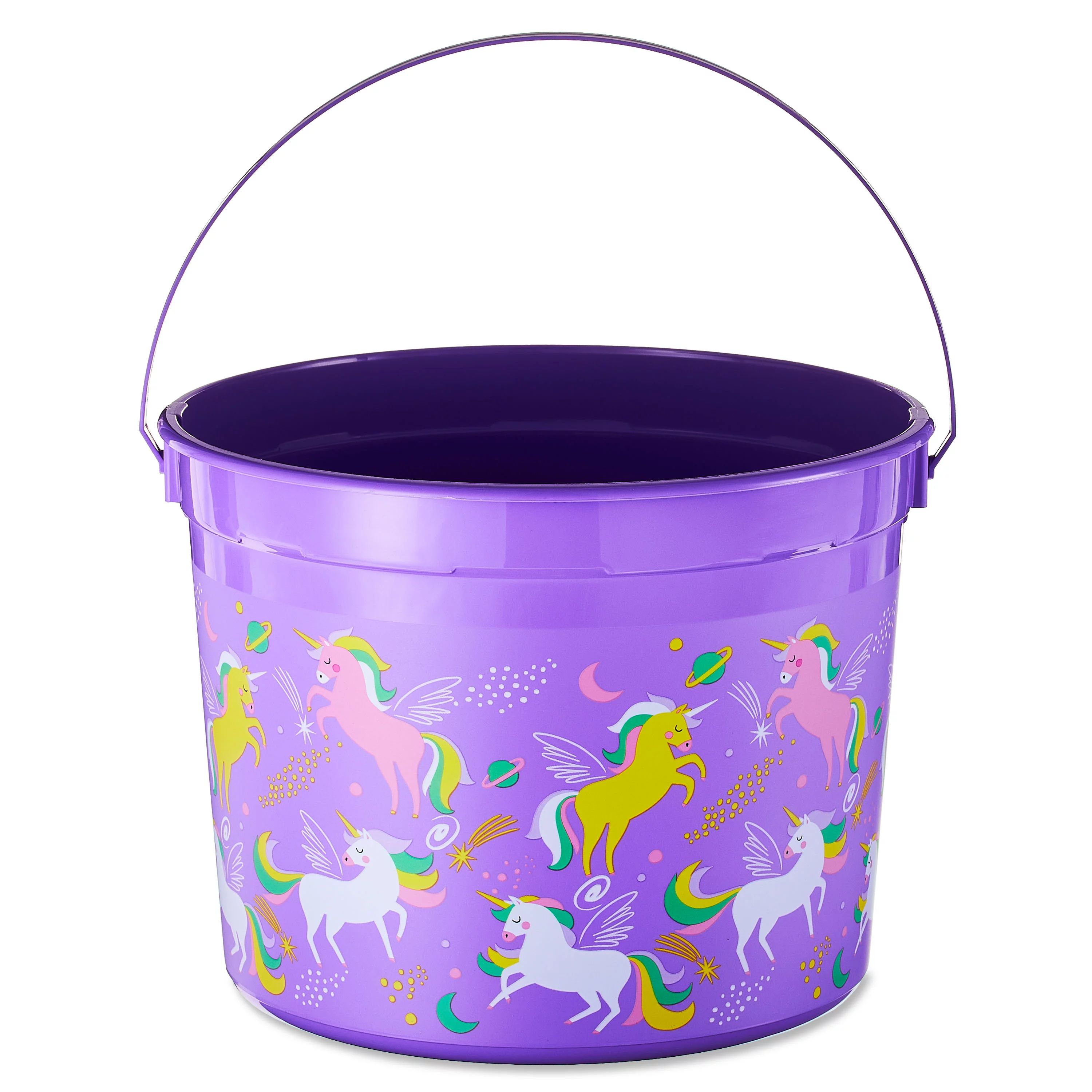 Way To Celebrate Easter 5-Quart Plastic Bucket, Unicorns | Walmart (US)