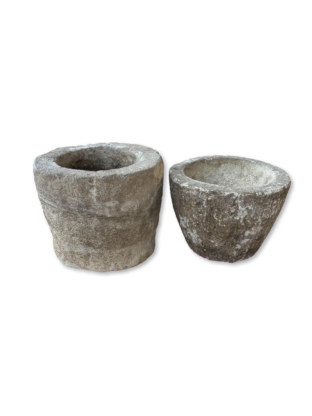 Round Rough Limestone Mortar Bowl Vintage Natural Home Decor Style 204 - Etsy | Etsy (US)