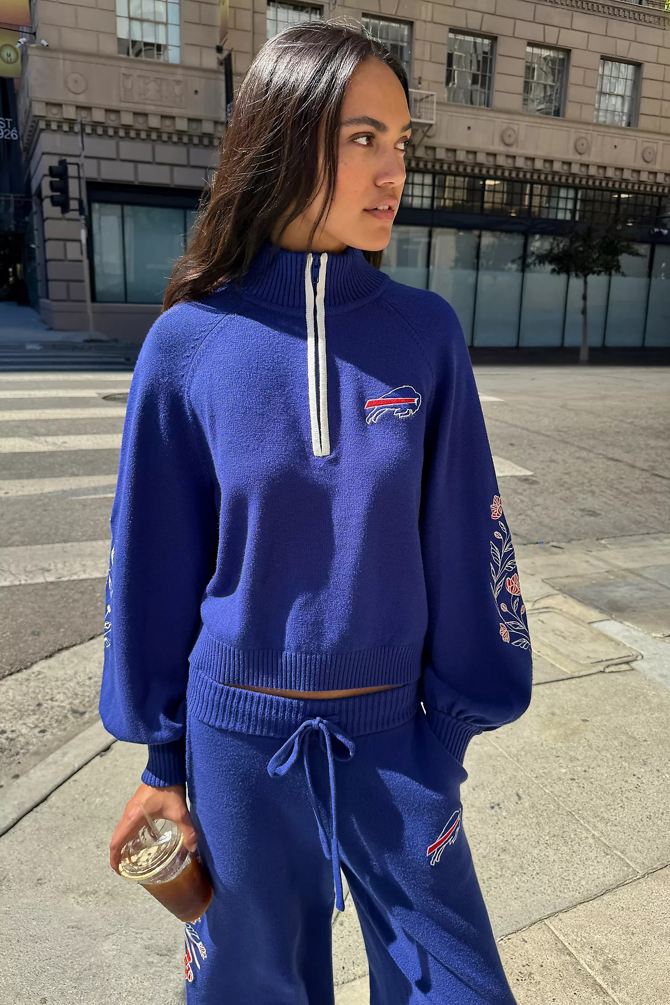 The Wild Collective NFL Quarter-Zip Sweatshirt | Anthropologie (US)