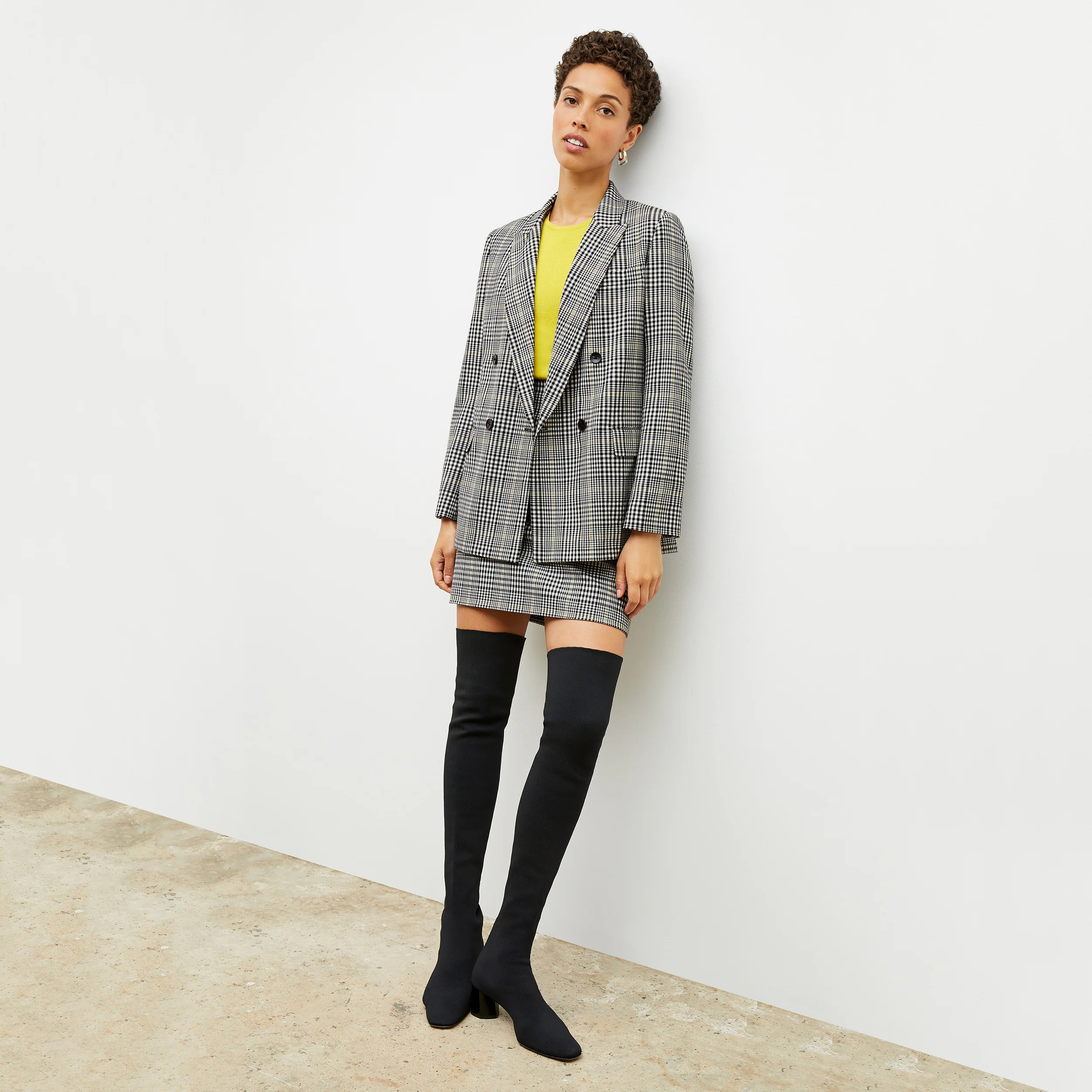 The O'Hara Blazer - Plaid Sharkskin | MM LaFleur