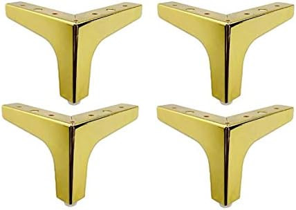 MLHpeak Metal Furniture Legs Metal Polishing Black Triangle Sofa Legs for Table Cabinet Cupboard ... | Amazon (US)