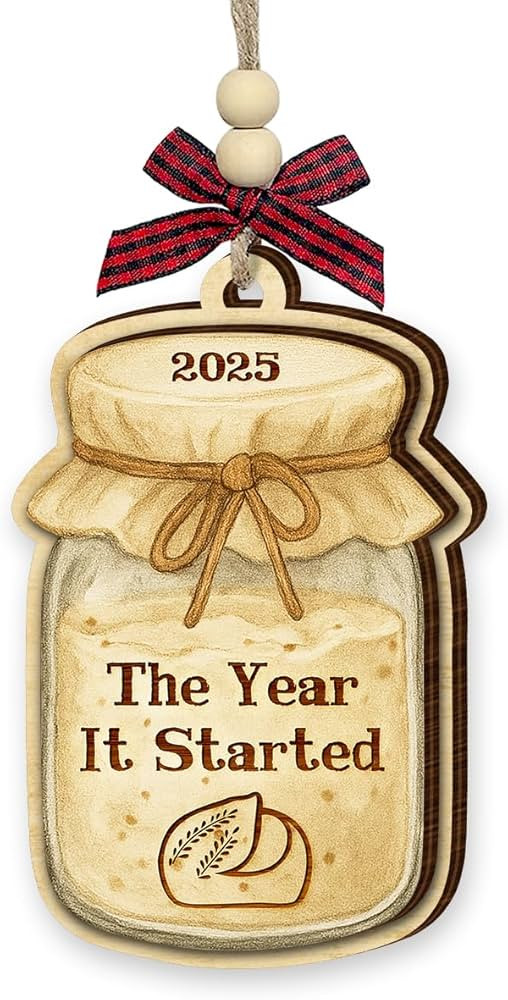 Sourdough Christmas Ornament 2025 - Sourdough Gifts for Women, Men, Baking Gifts for Bread Bakers... | Amazon (US)