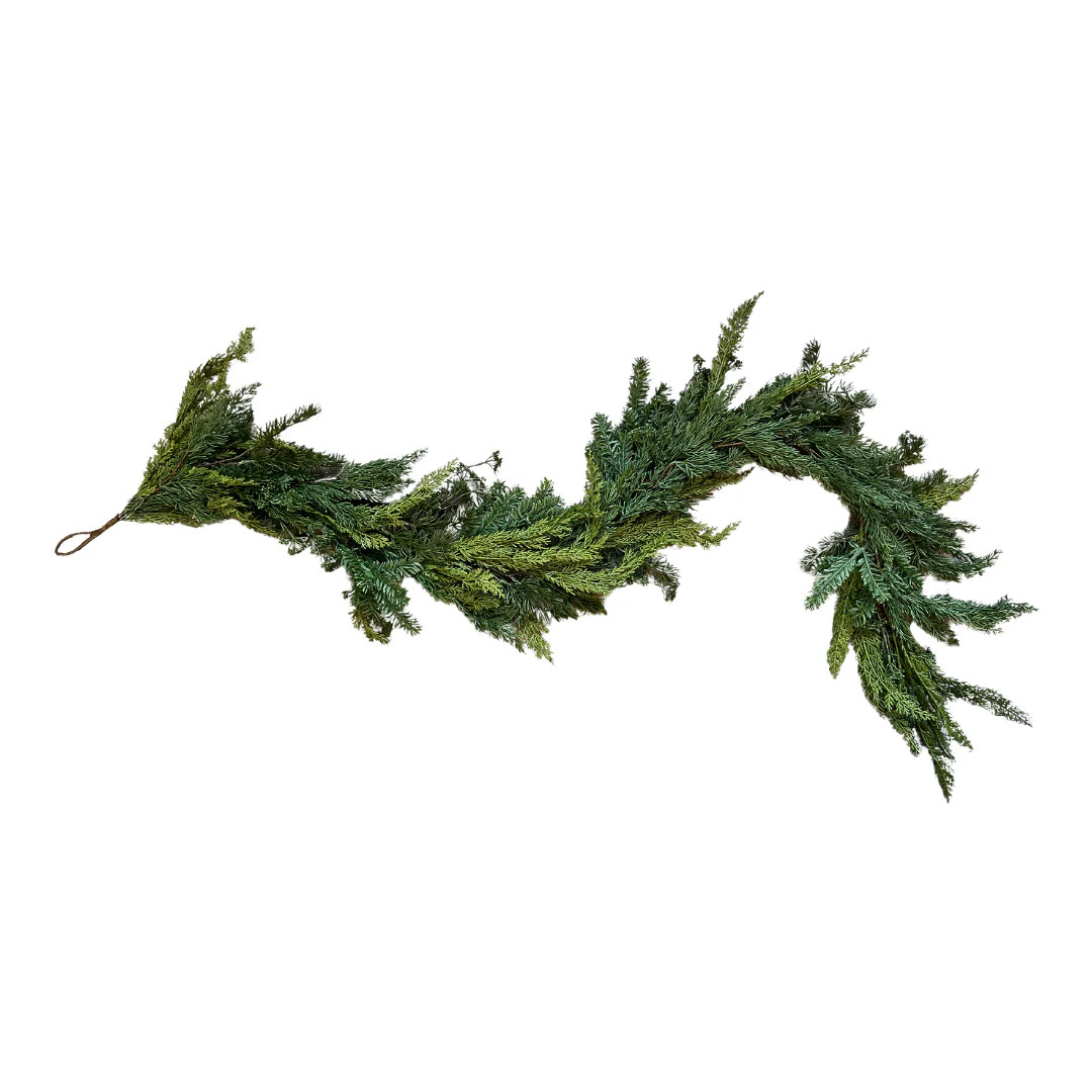 Real Touch Pine & Cypress Garland - 72" | Heritage House