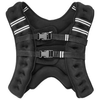 Weighted Vest, 20 lbs. Weight Vest with Reflective Stripe, Adjustable Buckle Body Weight Vest for Men Women, for Running | The Home Depot