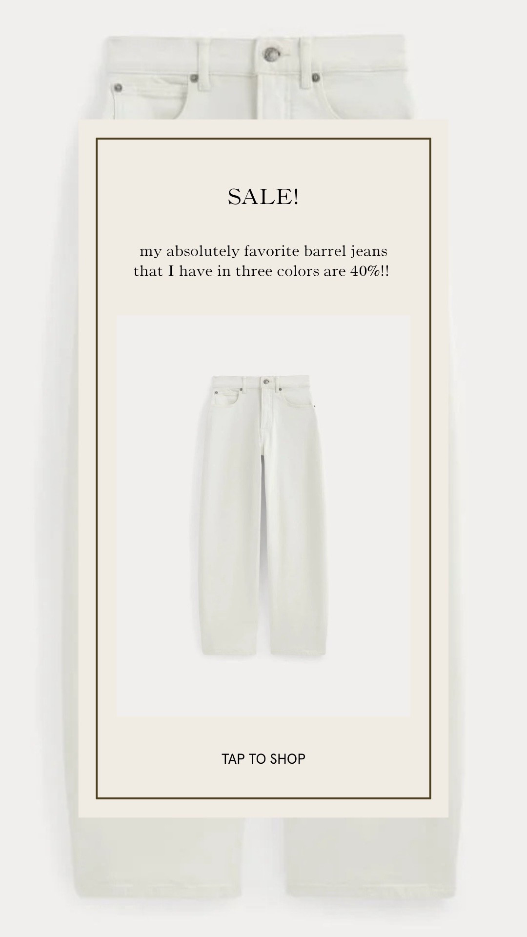 These are my favorite pairs of jeans and I own them in three colors. They are 40% off!!

#LTKSaleAlert #LTKFindsUnder100