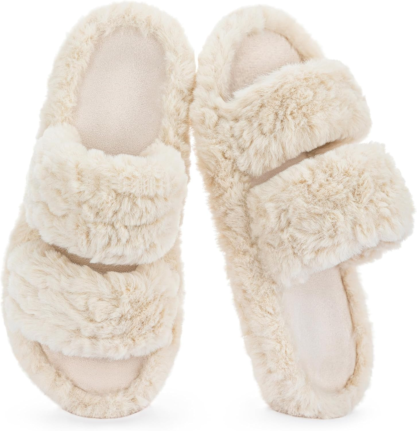 RockDove Women's Pluffie Open Toe Slippers House Shoes | Amazon (US)