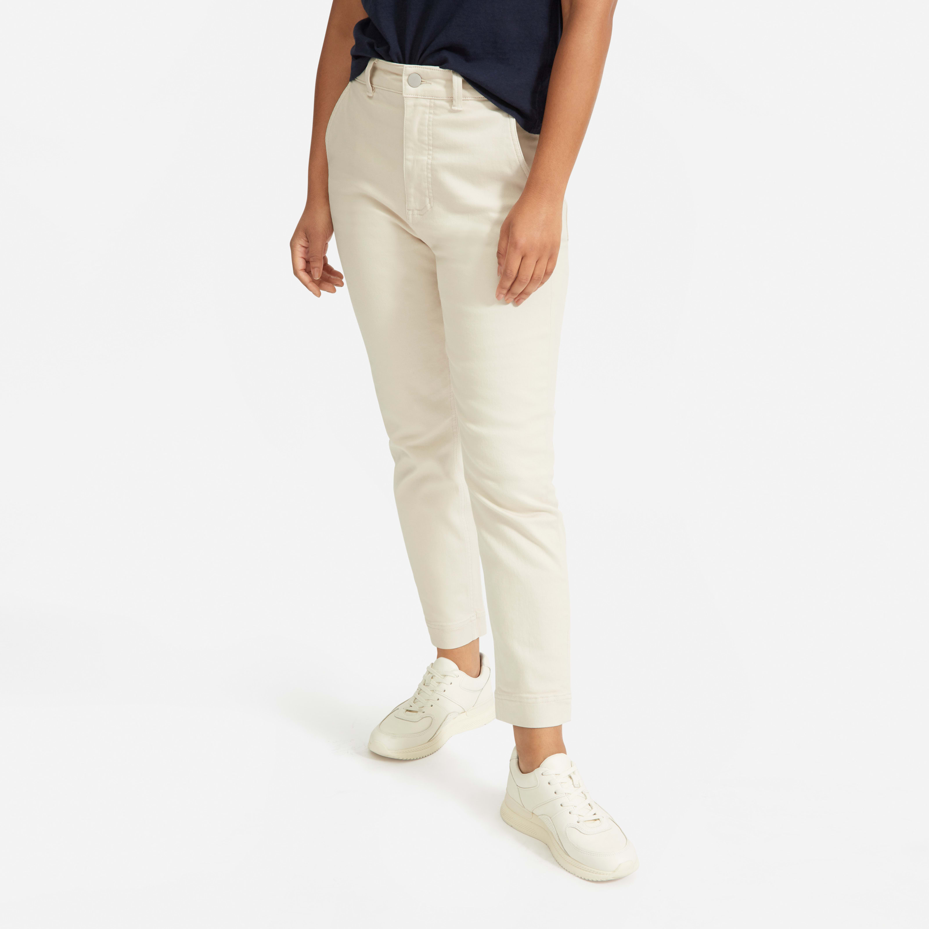 Women's Slim Leg Crop Pant by Everlane in Sandstone, Size 10 | Everlane