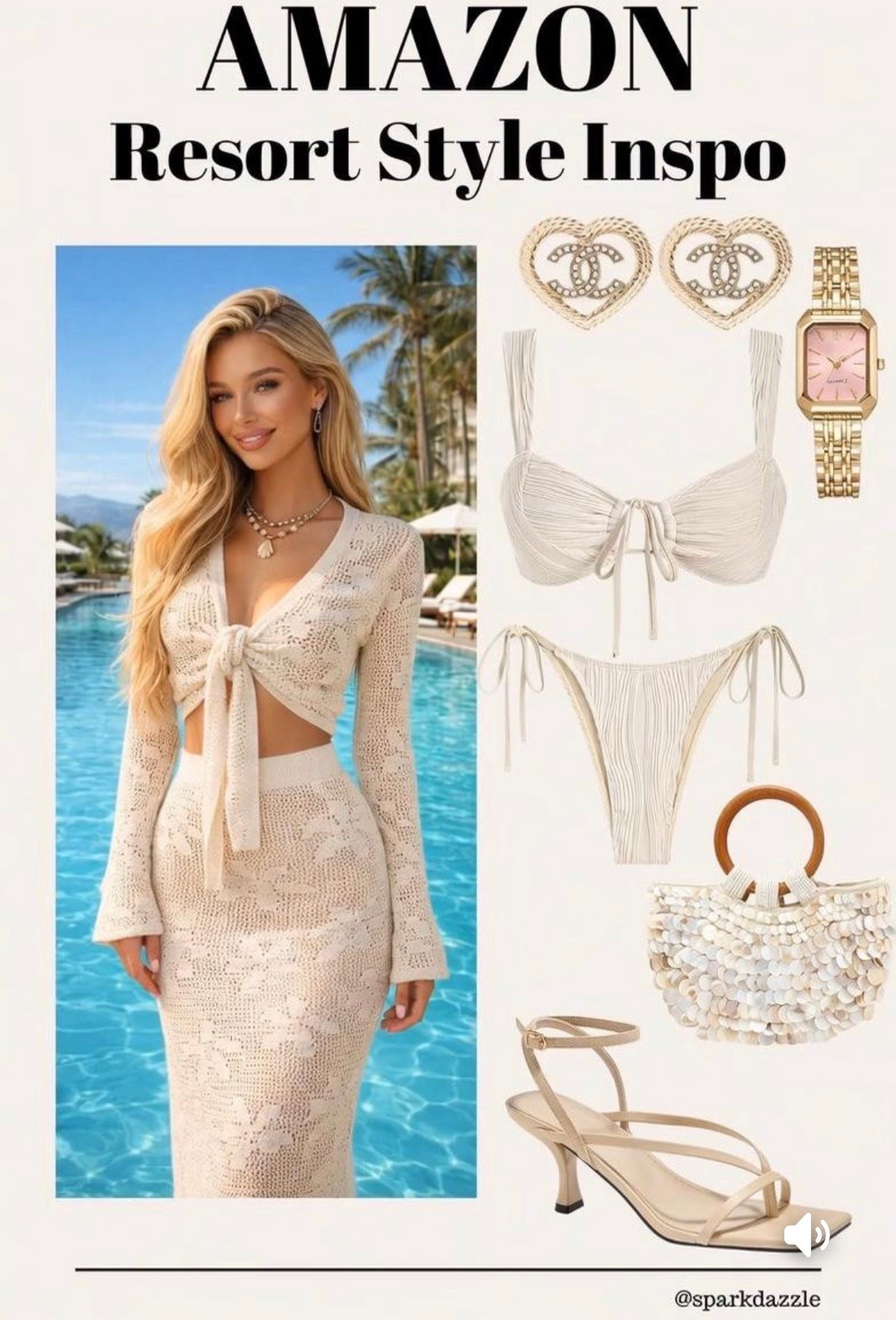 MAZON Resort Style Outfit Inspo (Neutral Chic Vacation Look)

Elevate your summer wardrobe with this effortlessly chic Amazon resort outfit. This neutral-toned look features a dreamy crochet two-piece set layered over a flattering bikini, paired with delicate gold accessories, strappy heels, and a statement shell bag for the ultimate vacation vibe. Perfect for beach getaways, tropical vacations, poolside lounging, or a stylish resort dinner, this outfit blends elegance with laid-back luxury. If you're looking for affordable Amazon fashion that looks high-end, this is the perfect inspo for your next trip.

#amazonfashion #amazonfinds #resortwear #vacationoutfits #beachoutfit #summerstyle #neutraloutfit #chicstyle #resortstyle #vacationstyle #outfitinspo #summeroutfits #beachvacation #tropicalstyle #amazonstyle #affordablefashion #coastalvibes #minimalstyle #luxelookforless