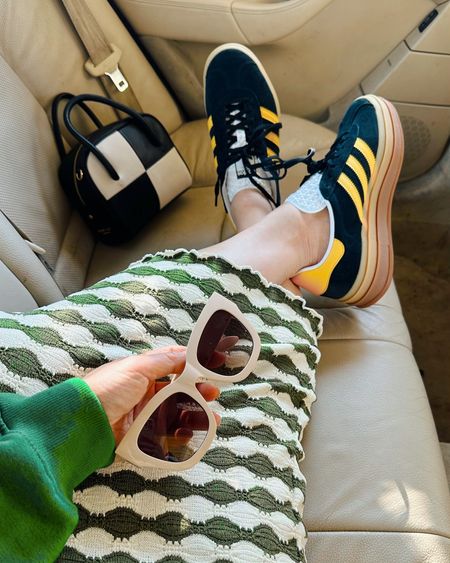 Having a Green Day! Like these sneakers! Very comfortable. I wear Adidas in size 6, while Nike in size 6.5. Also obsessed with that knit pencil skirt; I wear it with a green sweatshirt and will wear it with a green t-shirt in Summer. 

#LTKshoecrush #LTKover40 #LTKstyletip