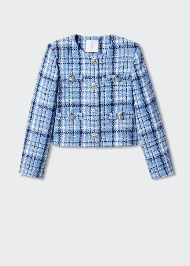 Check tweed jacket | MANGO (US)