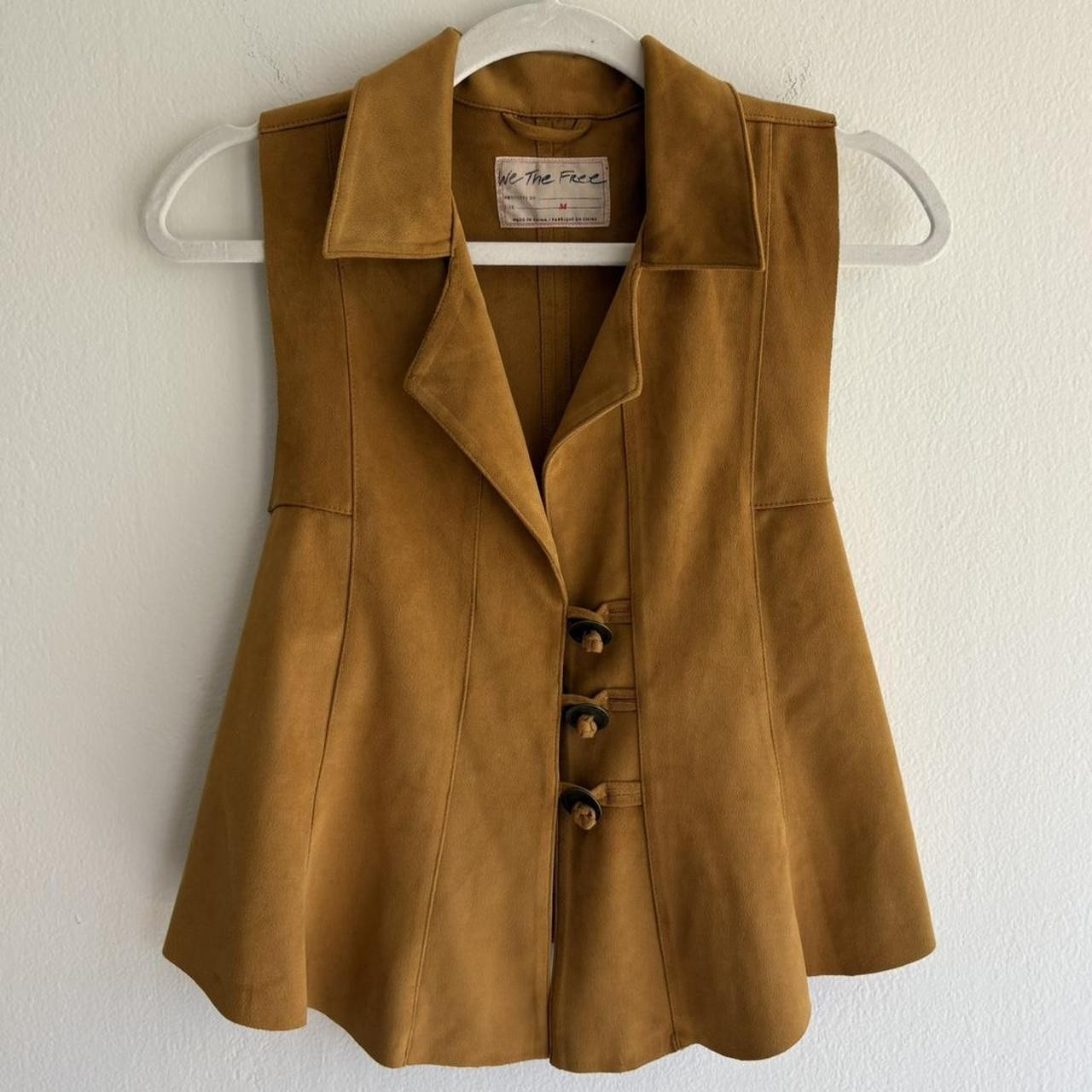 Free People Leather Vest. Size Medium. Perfect for a... | Depop | Depop US